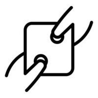 Digital touch icon outline vector. Screen hand vector