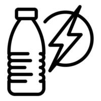Energy drink icon outline vector. Metabolic diet vector