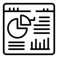 Web site page icon outline vector. Team company vector