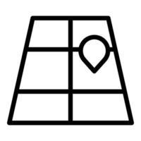 Map location icon outline vector. Navigator direction vector