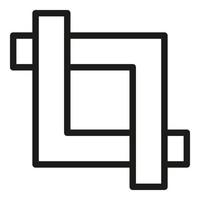 Digital scale icon outline vector. Edit tool vector