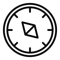 Compass travel icon outline vector. Path exam vector