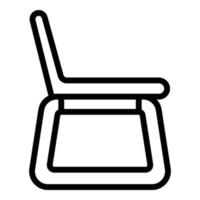 Work laptop stand icon outline vector. Computer adjustable vector