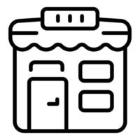 Street store offer icon outline vector. Custom order vector