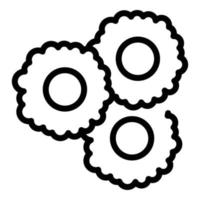 Cereal circles icon outline vector. Bowl breakfast vector