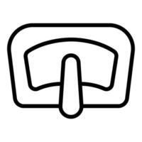 Windshield wiper blade icon outline vector. Window rain vector