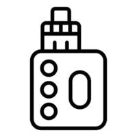 Vape bottle icon outline vector. Electronic cigarette vector