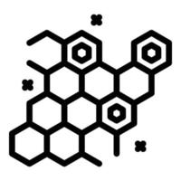 Honey comb icon outline vector. Nectar bee vector