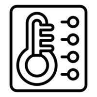 Steam temperature icon outline vector. Home electric vector