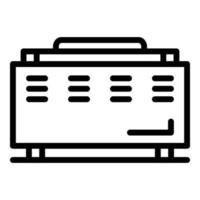 Home heater icon outline vector. Electric convector vector