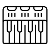 Synthesizer controller icon outline vector. Dj music vector