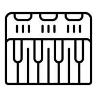 Synthesizer controller icon outline vector. Dj music vector