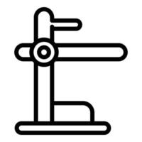 Gym muscle equipment icon outline vector. Training workout vector