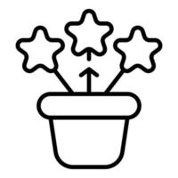 Workflow icon outline vector. Work project vector