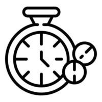 Time contraception icon outline vector. Education day vector