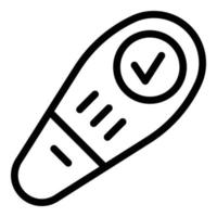 Pregnant test kit icon outline vector. Positive stick vector