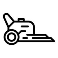 Robot lawn mower icon outline vector. Agriculture equipment vector