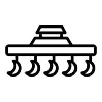 Tractor plug icon outline vector. Farm machine vector