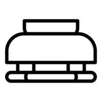 reemplace el vector de contorno del icono del detector de humo. sensor de fuego