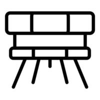 Smoke detector panel icon outline vector. Fire sensor vector