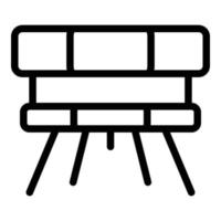 vector de contorno del icono del panel del detector de humo. sensor de fuego