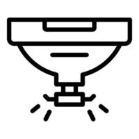 Security smoke detector icon outline vector. Fire sensor vector