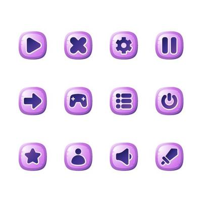 Game App Icons Set Collection for UI UX