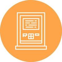 Atm Machine Creative Icon Design vector