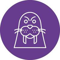 Walrus Creative Icon Design vector