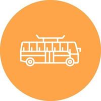 Bus Creative Icon Design vector