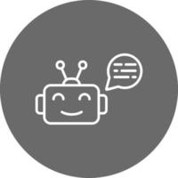 Chatbot Creative Icon Design vector