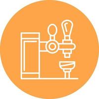 Bar Tap Creative Icon Design vector