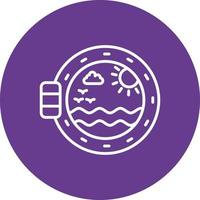 Porthole Creative Icon Design vector