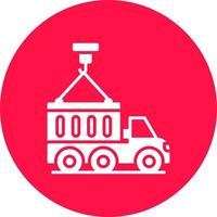 Container Truck Creative Icon Design vector