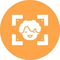 Face Detection Creative Icon Design vector