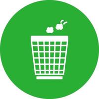 Trash Bin Creative Icon Design vector