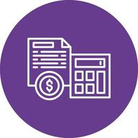 Accountant Creative Icon Design vector