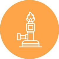 Bunsen Burner Creative Icon Design vector