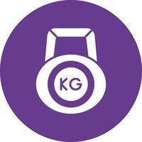 Kettlebell Creative Icon Design vector