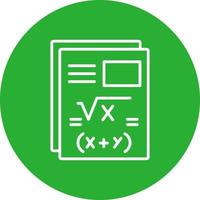 diseño de icono creativo de matemáticas vector