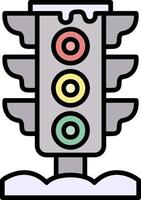 Traffic Light Creative Icon Design vector