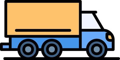 Cargo Truck Creative Icon Design vector