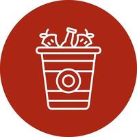 Waste Creative Icon Design vector