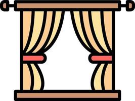 Curtain Creative Icon Design vector