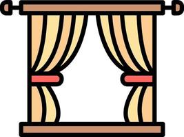 Curtain Creative Icon Design vector