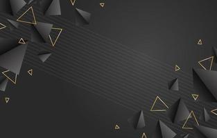 Black Triangular Background Design vector