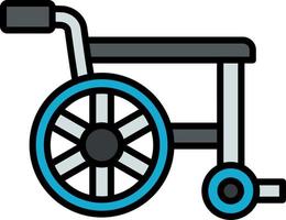 Wheelchair Creative Icon Design vector