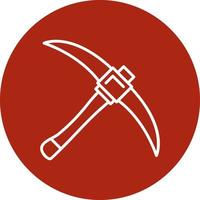 Pickaxe Creative Icon Design vector