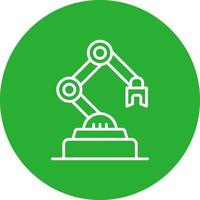 Industrial Robot Creative Icon Design vector