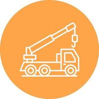 Crane Truck Creative Icon Design vector